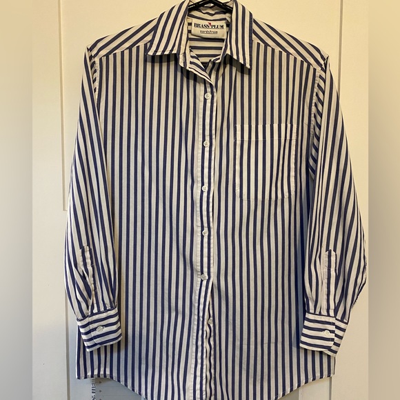 Nordstrom - Brass Plum - Striped button down - Picture 2 of 8